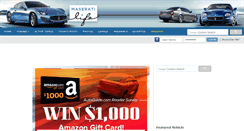 Desktop Screenshot of maseratilife.com