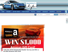 Tablet Screenshot of maseratilife.com